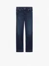 Sportmax Perfect Fit Stretch Denim Crop Jeans In Blue