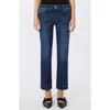 Sportmax Perfect Fit Stretch Denim Crop Jeans In Blue