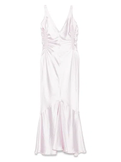 Sportmax Pink Katia Dress In White