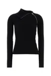 Sportmax Pinna Zipped Sweater In Black