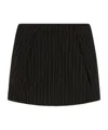 Sportmax Pinstripe Miniskirt In Black