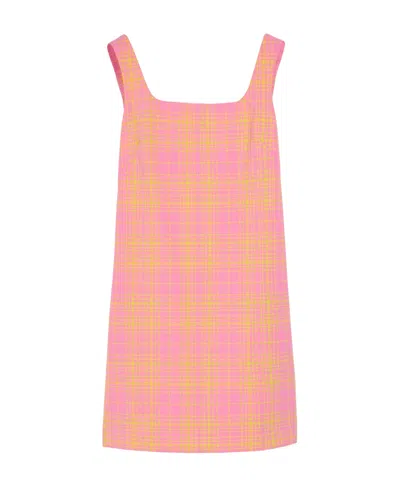 Sportmax Plaid Dress In Pink