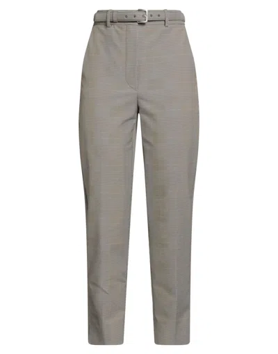 Sportmax Plaid Straight-leg Pants In Gray