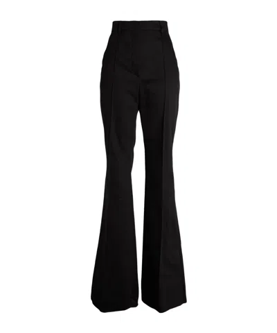 Sportmax Plain Colour Casual Trousers In Black