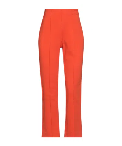 Sportmax Plain Colour Flared Trouser In Red