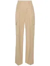 Sportmax Jacopo Cotton Blend Twill Cargo Pants In Neutrals