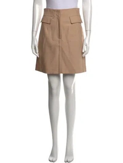 Pre-owned Sportmax Pleated Accents Mini Skirt In Neutrals