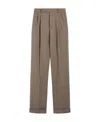 Sportmax Straight Casual Pants In Brown