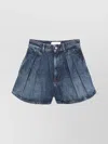 Sportmax Pleated Denim Trouser Shorts