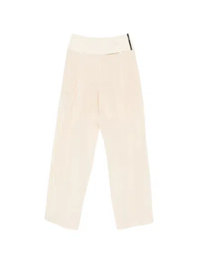 Sportmax Pleated High-waisted Trousers In Blue