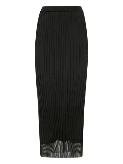 SPORTMAX PLEATED MIDI SKIRT