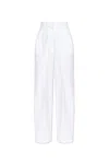 Sportmax Sport Max Cotton Trousers In White