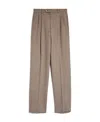Sportmax Ferito Wool Tapered Trousers In Gray