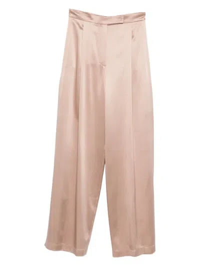 Sportmax Pleated Trousers In Nude