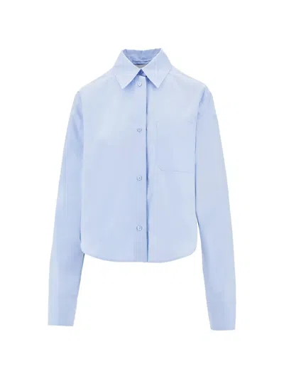 Sportmax Pocket Cropped Shirt In Blue