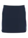 Sportmax Low-rise Wool Mini Skirt In Blue