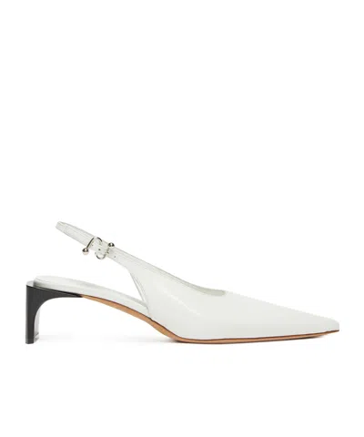 Sportmax Pointed High-heeled Sandals In White