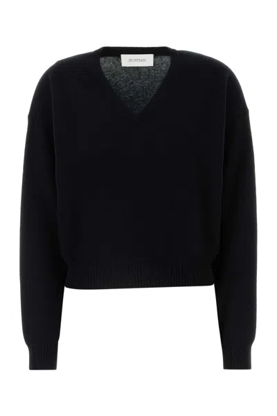 Sportmax Polis Wool-cashmere Knit Outerwear For Women In Black
