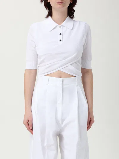 SPORTMAX POLO SHIRT SPORTMAX WOMAN COLOR WHITE,G70989001