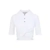 Sportmax White Shaker Polo In White