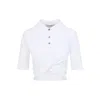 Sportmax White Shaker Polo In White