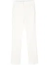 Sportmax Pontida Straight-leg Tailoredtrousers In White