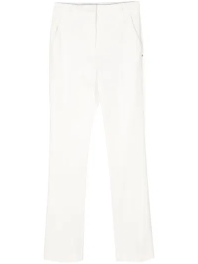 Sportmax Pontida Straight-leg Tailoredtrousers In White