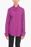 Sportmax Woman Shirt Magenta Size 8 Cotton