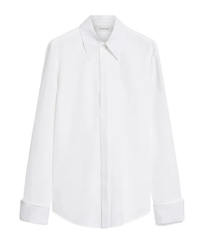 Sportmax Buttoned Long-sleeved Shirt In White