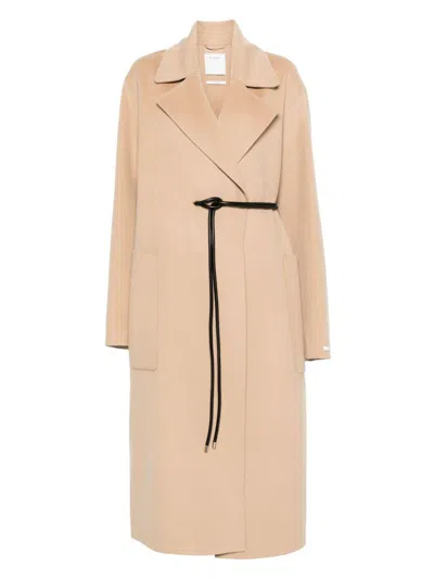 Sportmax Pre Coats Camel In Sand