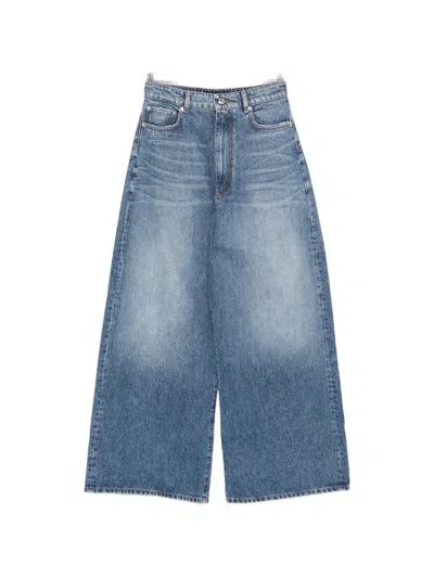 Sportmax Pre Denim Cotton Jeans In Blue