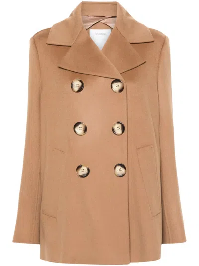 Sportmax Pre Wool Coat In Brown