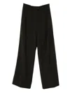 Sportmax Pre Wool Wide-leg Trousers In Black