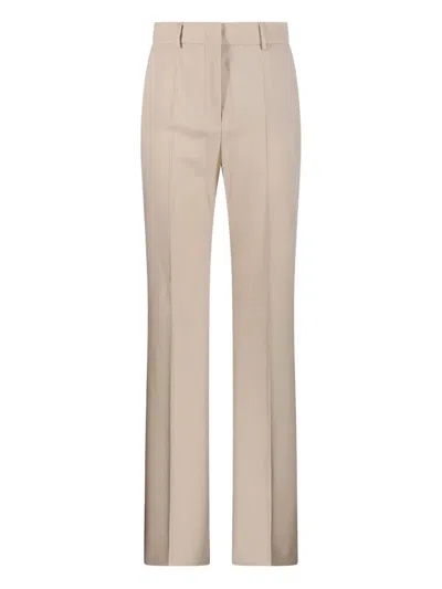 Sportmax Pressed-crease Trousers In Neutral