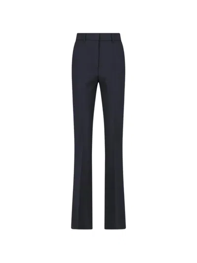 Sportmax Pressed-crease Tailored Trousers In Black