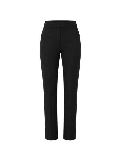 Sportmax Pressed-crease Trousers In Black