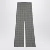 Sportmax Wool Flare Trousers With Prince Of Wales Pattern