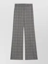 Sportmax Prince Of Wales Check Trousers In Gray