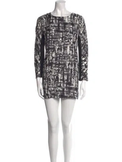 Pre-owned Sportmax Printed Mini Dress In Multi