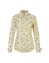 Sportmax Printed Riva Shirt In Pink In Pink