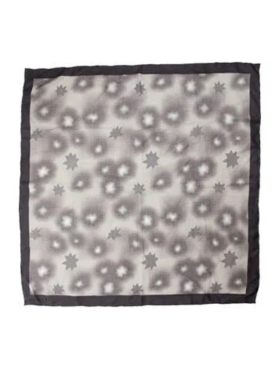 Pre-owned Sportmax Printed Scarf In Gray