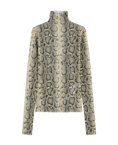 Sportmax Printed Tulle T-shirt In Multi