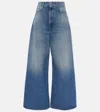 Sportmax Procida Mid-rise Wide-leg Jeans In Blue