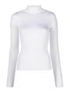 Sportmax Flavia Turtleneck Long-sleeved Jumper In White