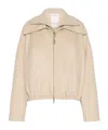 Sportmax Pure Wool Bomber Jacket With Removable Front Insert In White