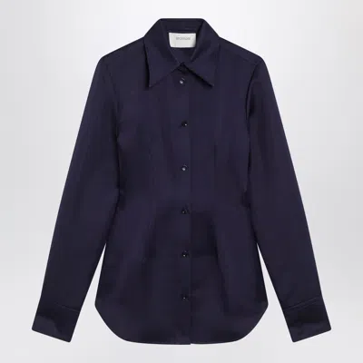 SPORTMAX SPORTMAX DARK PURPLE FITTED SHIRT