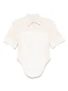 Sportmax Short Sleeve Shirt In Neutrals