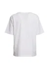 Sportmax Quiete Over Text-print T-shirt In White