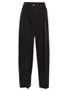 Sportmax Wide Leg Trousers Elastic Waistband In Black