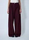 Sportmax Quito Pants In Burgundy